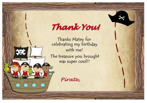 printable pirate thank you tags