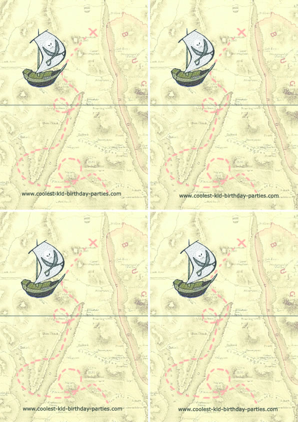 printable pirate thank you tags