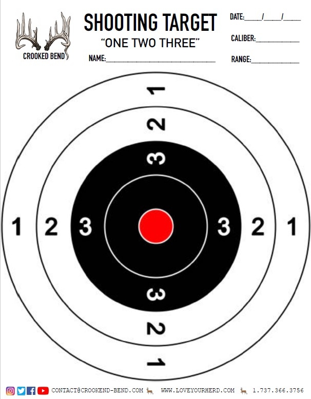 FREE Printable Shooting Targets | Crooked Bend - Worksheets Library