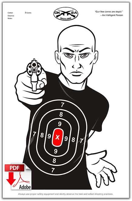 Download Printable Targets Here | Oklahoma 2nd Amendment Association