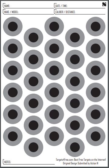 printable pistol targets 11x17