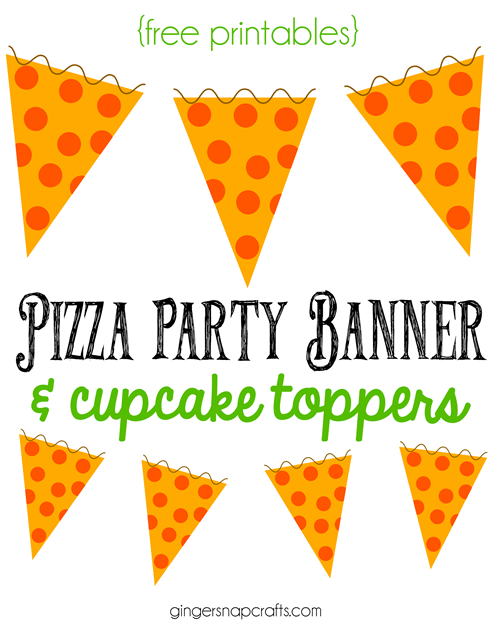 Pizza Party Ideas &  Printables #BigPizzeriaTaste - gingersnapcrafts