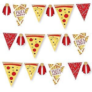 Amazon.com: Big Dot of Happiness Pizza Party Time - DIY Baby ...