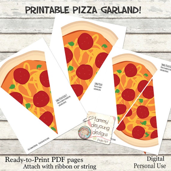printable pizza banner