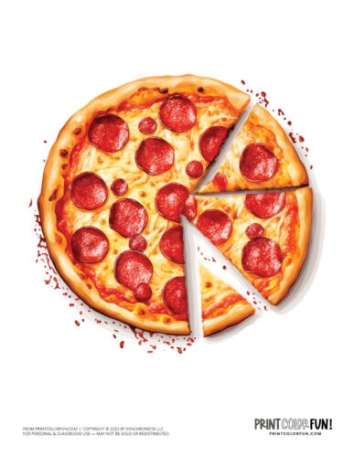 Get creative with 20 pizza clipart &  coloring pages + a guide to ...