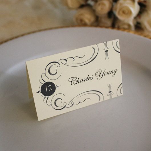 printable place card stationery