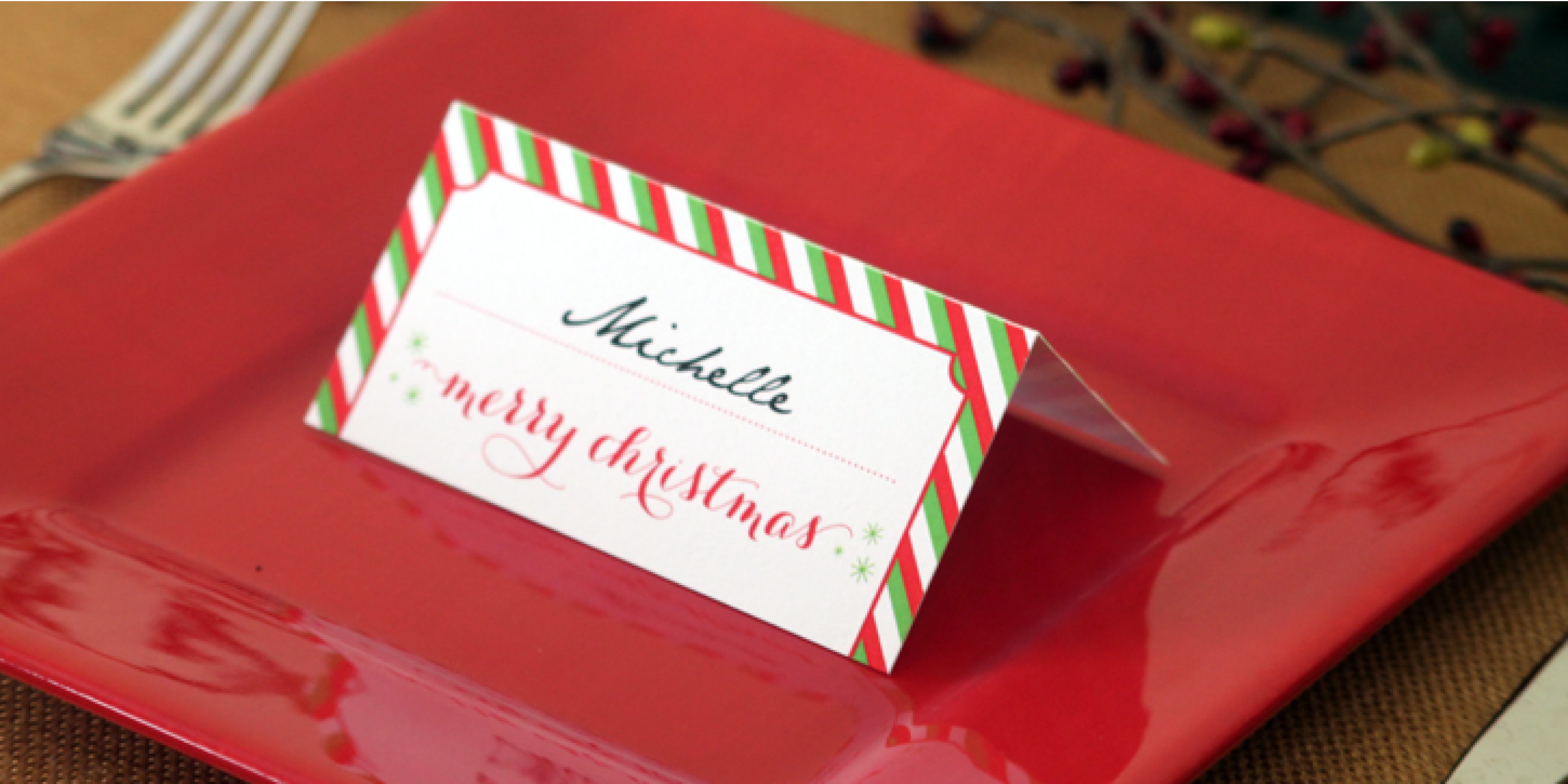 printable place cards christmas dinner