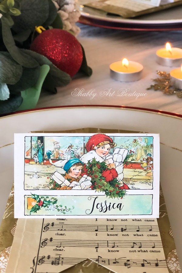 printable place cards christmas dinner