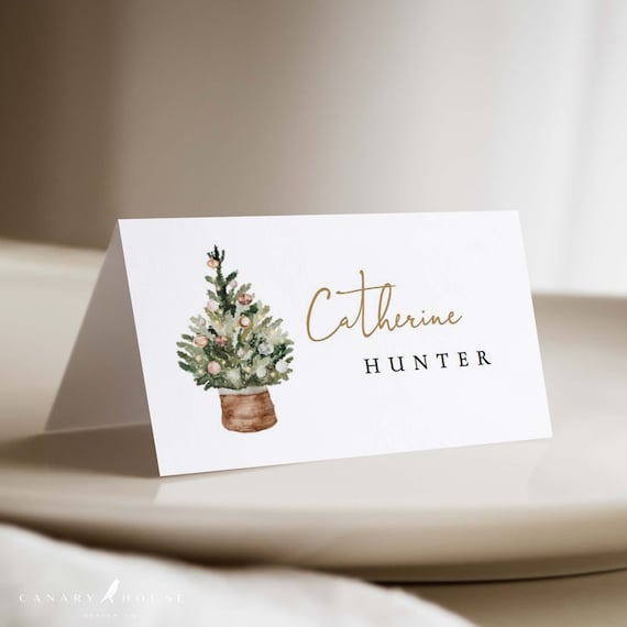 printable place cards for christmas