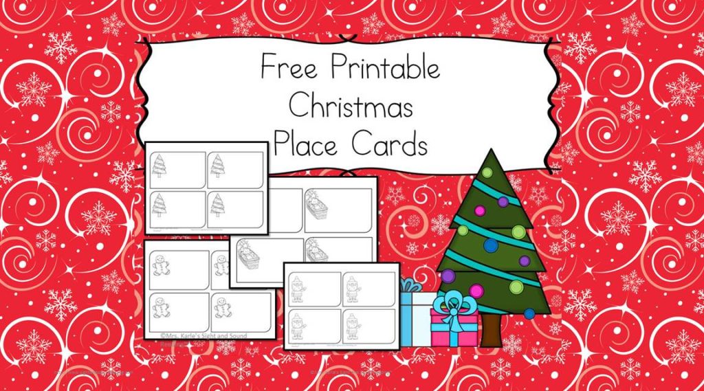 printable place cards for christmas