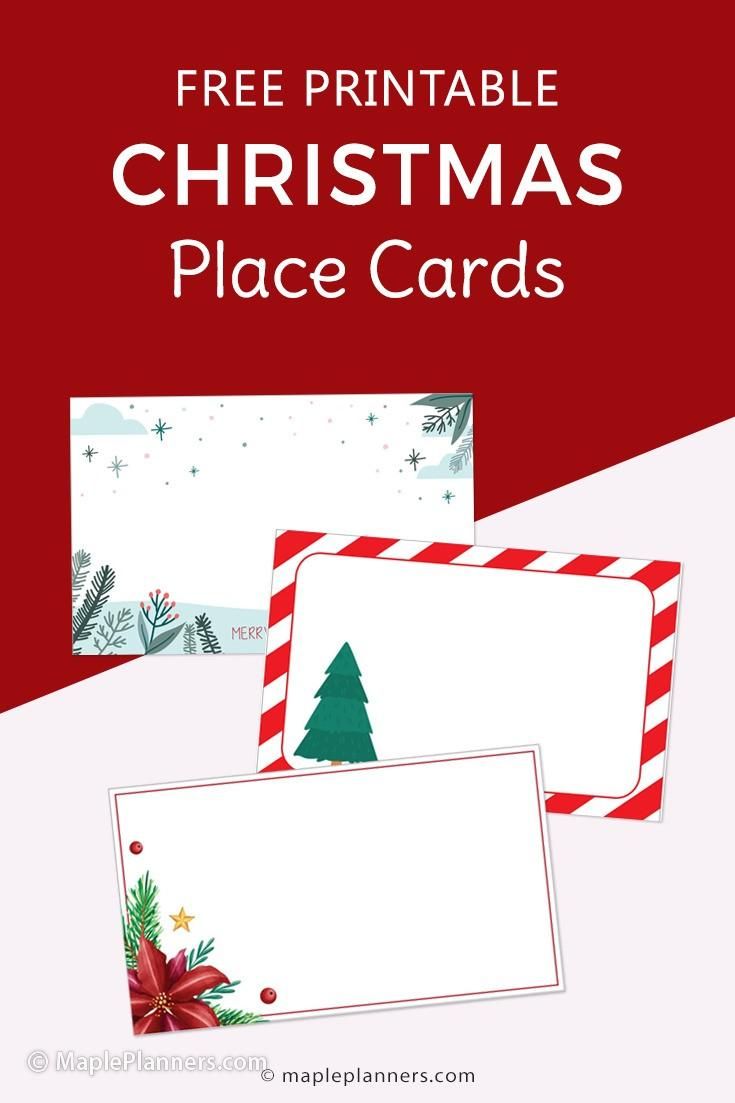 printable place cards for christmas