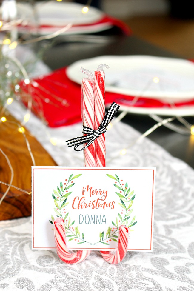 printable place cards for christmas