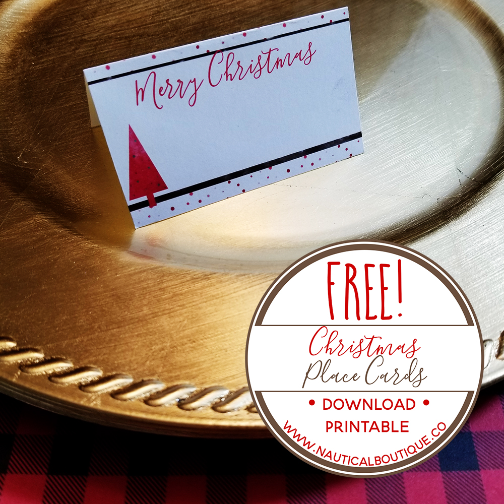 printable place cards for christmas