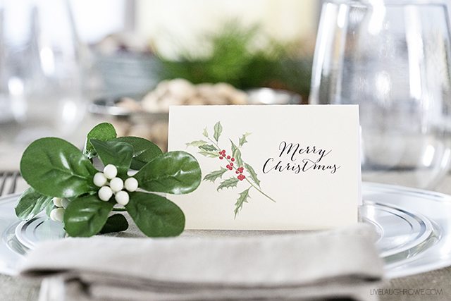 printable place cards for christmas