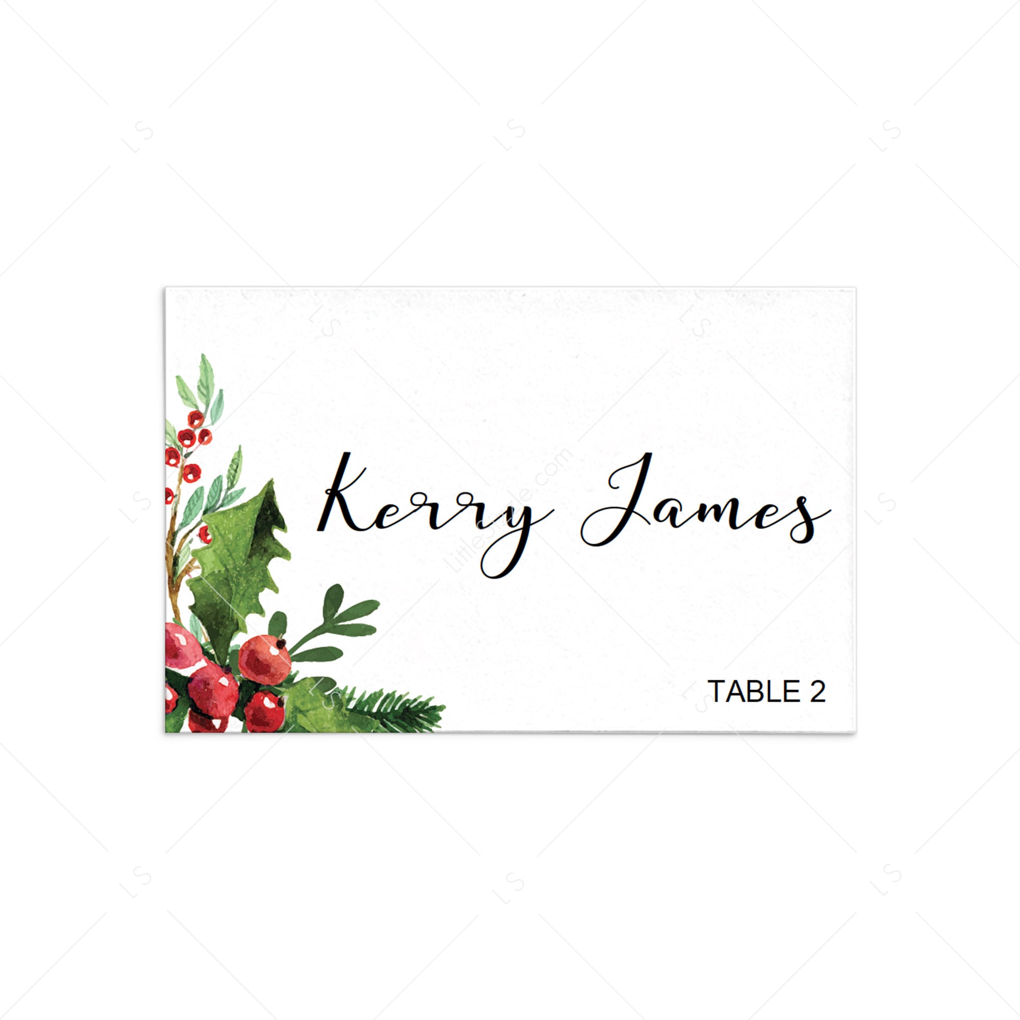printable place cards for christmas