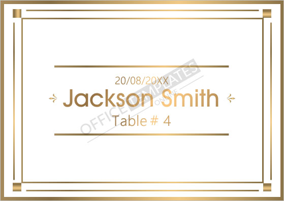 Place Cards and Table Tents - Marketing and Communication - The ...