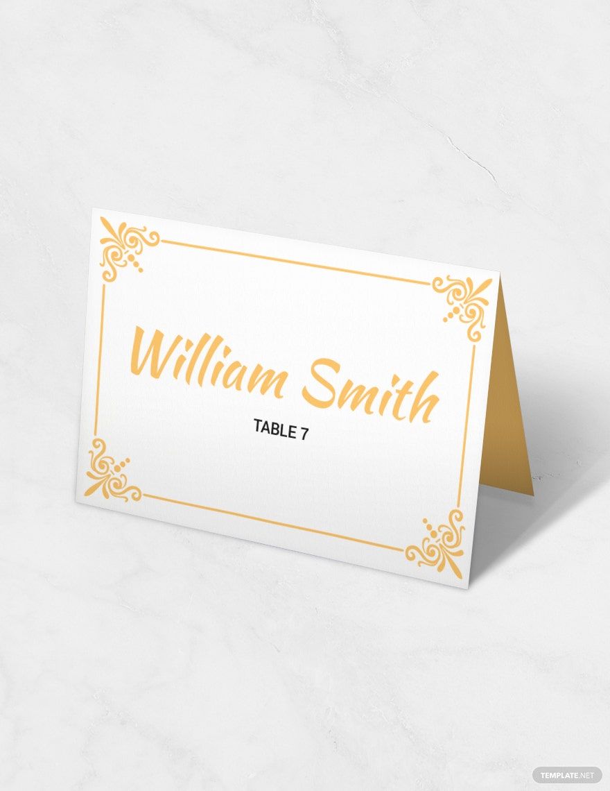 printable place cards template word