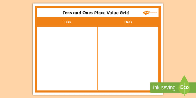 printable place value grid