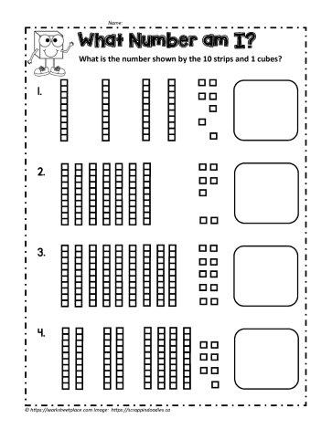 Place Value to 100 Worksheets