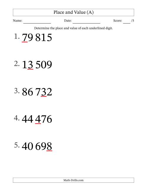 SI Format Determining Place and Value from Ones to Ten Thousands ...