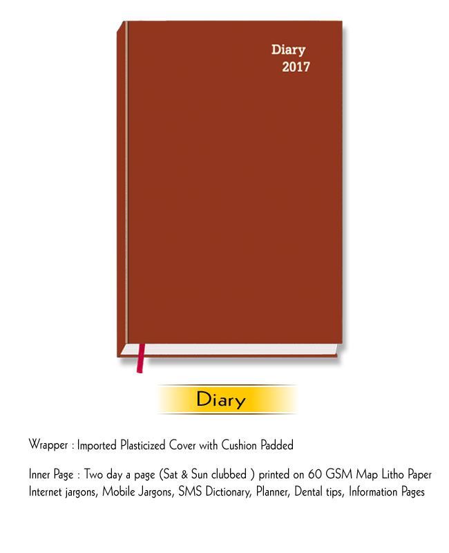 Diamond Diary D 202 - Diary / Planner 2018 | Vivid Print India ...