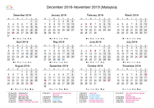 Free Printable Calendar (PDF)