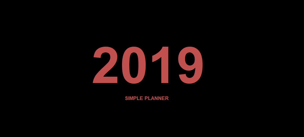 FREE DOWNLOAD PRINTABLE Simple Planner 2019 | Beserta cuti am di ...