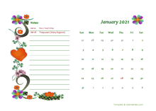 Printable 2021 Malaysia Calendar Templates with Holidays