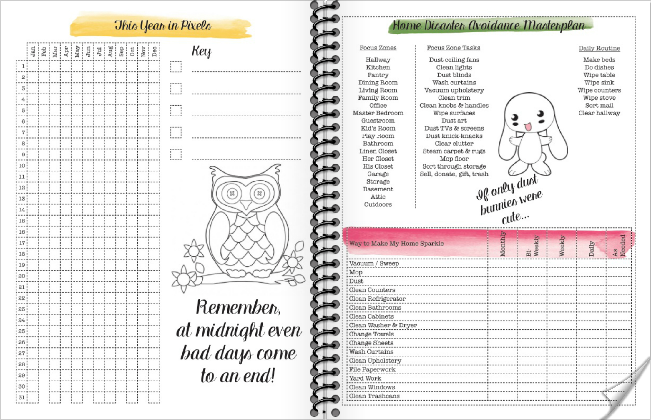 Free Printable 2018 Monthly and Weekly Planner - Sannipanni
