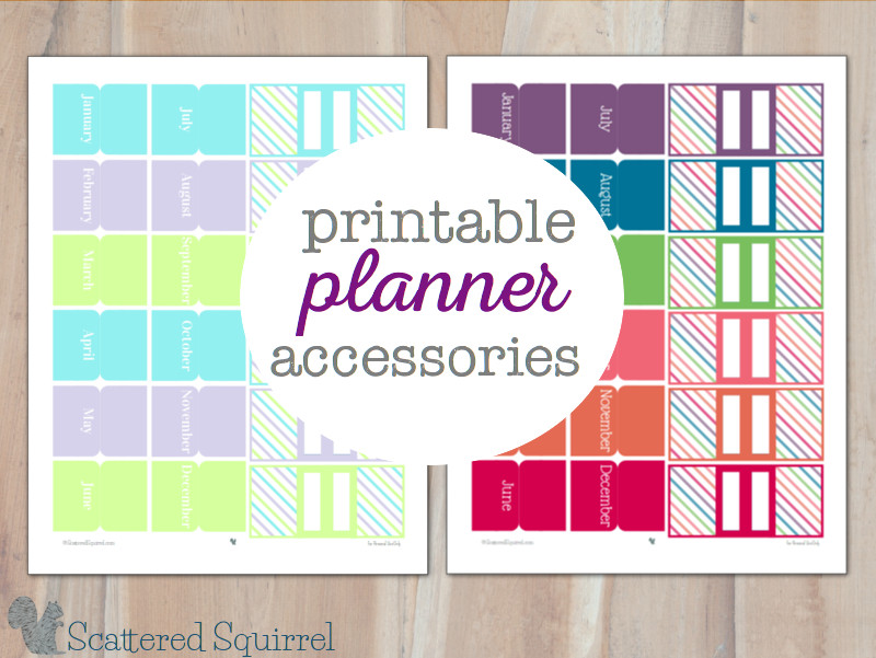 Pretty Printable Planner Accessories {Personal Planners}