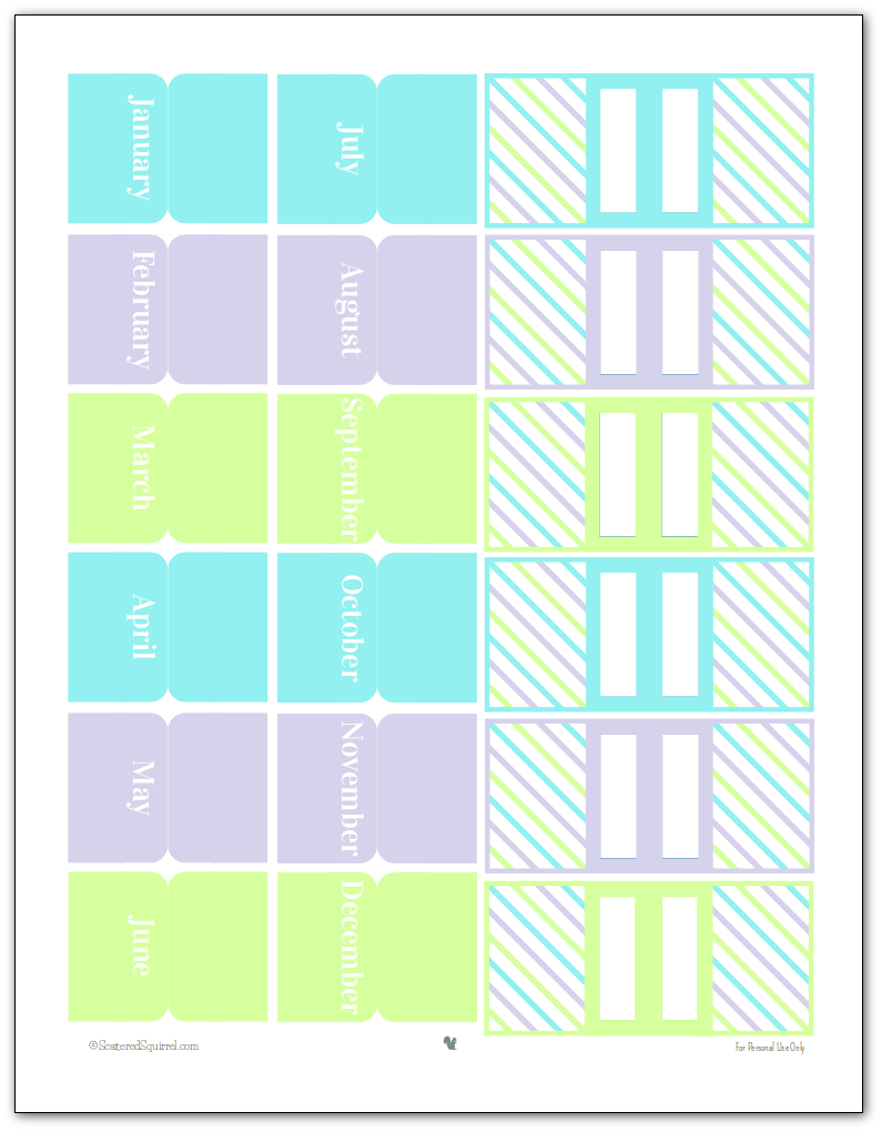 Pretty Printable Planner Accessories {Personal Planners}