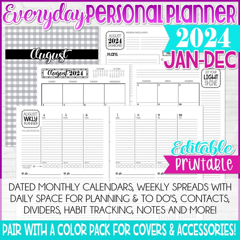 printable planner accessories