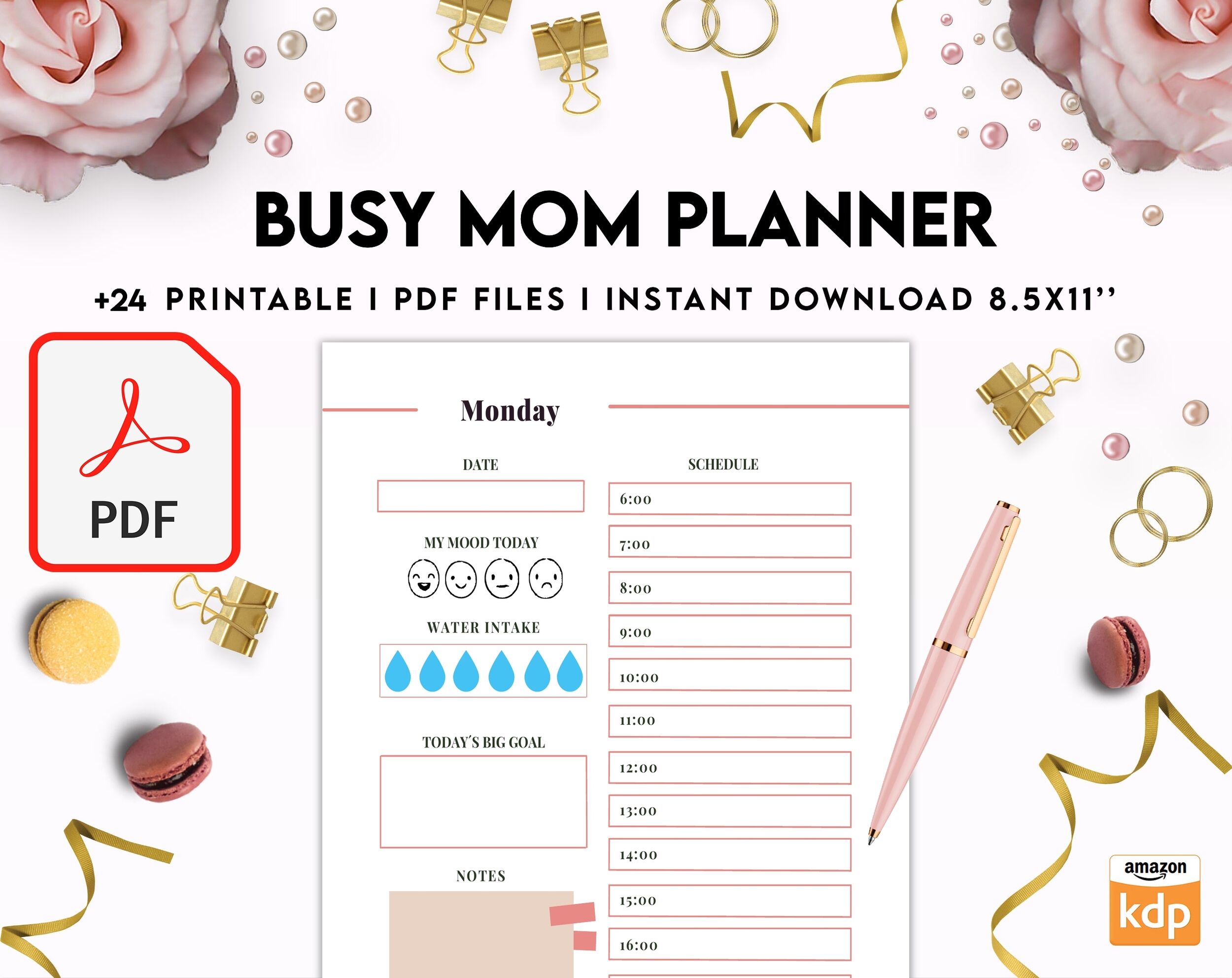 printable planner busy mom