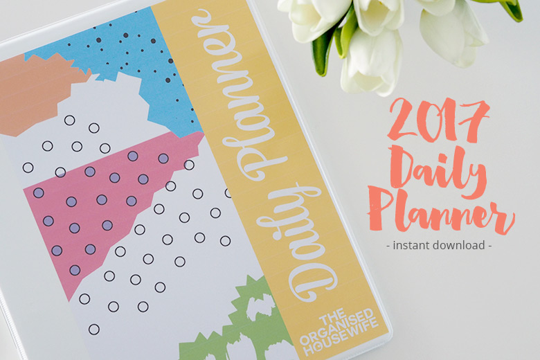 2017 Daily Planner, Printable Calendars + More - The Organised ...