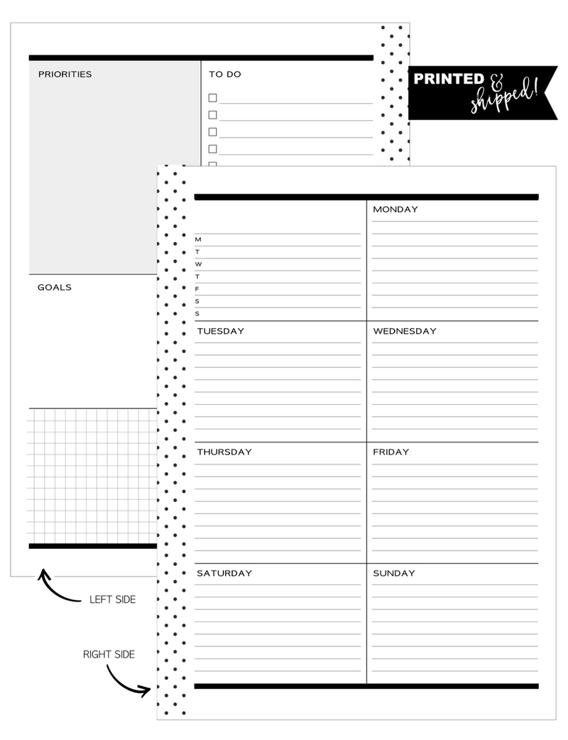 PRINTABLE // Be Loud Planner Dashboard // Minimal - Poi &  Hun
