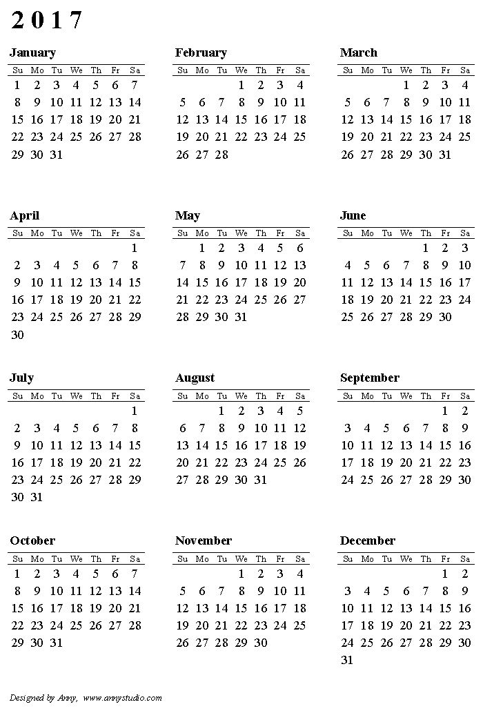 Free printable calendars and planners 2025, 2026 and 2027