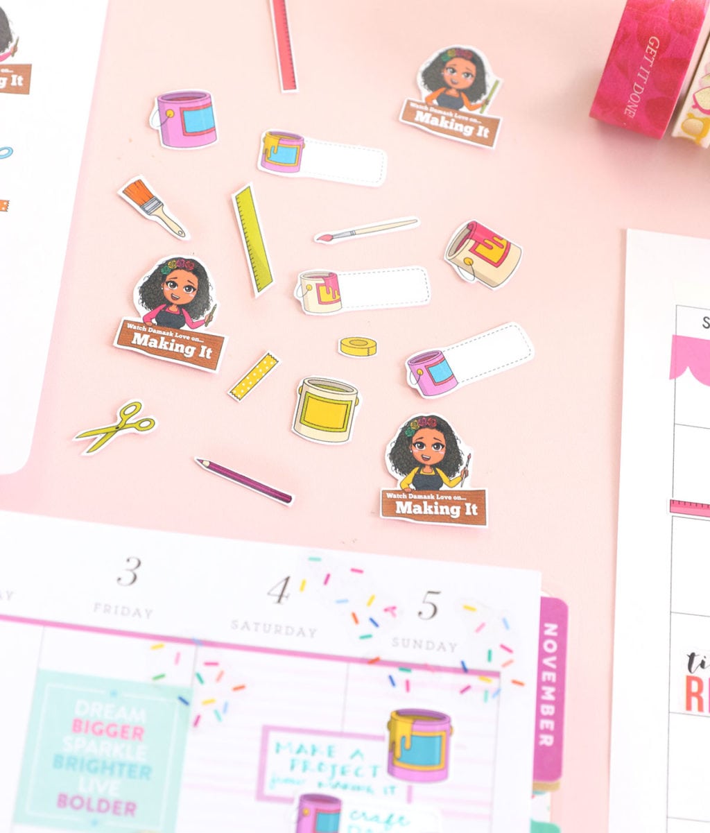 printable planner die cuts