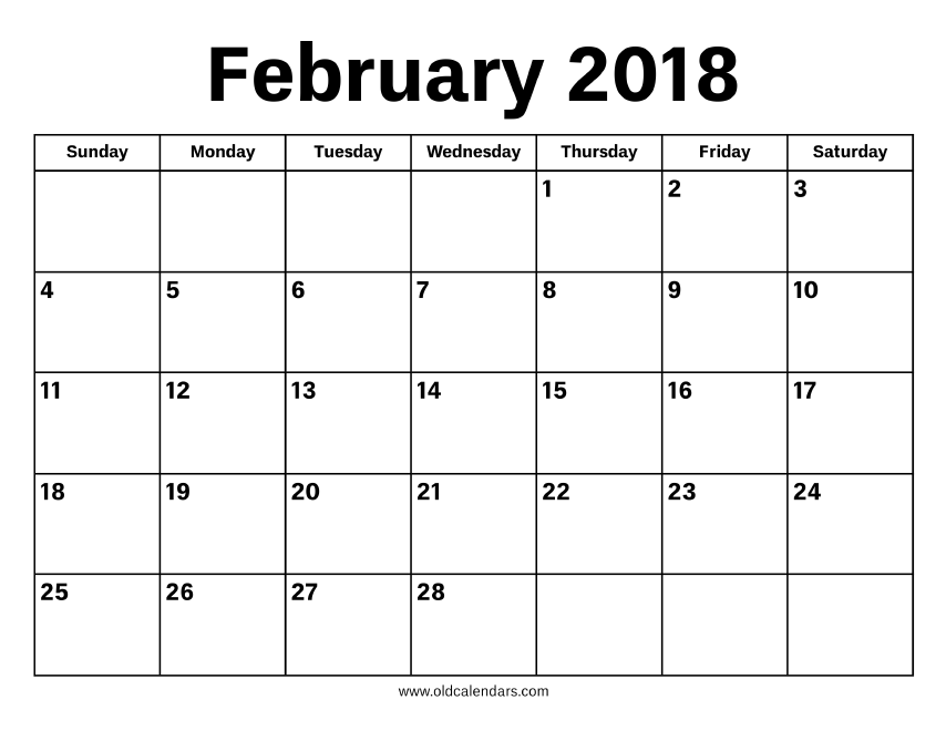 printable planner february 2018