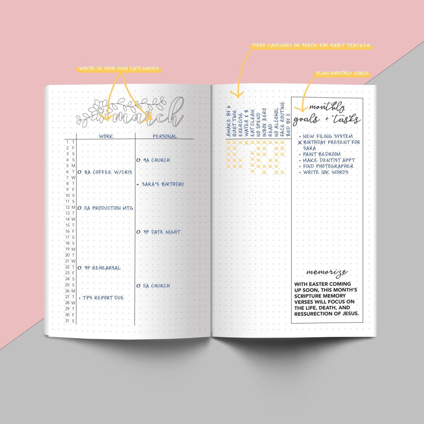 Printable Planning: How To Use My March 2018 Inserts | Tasha Wiginton