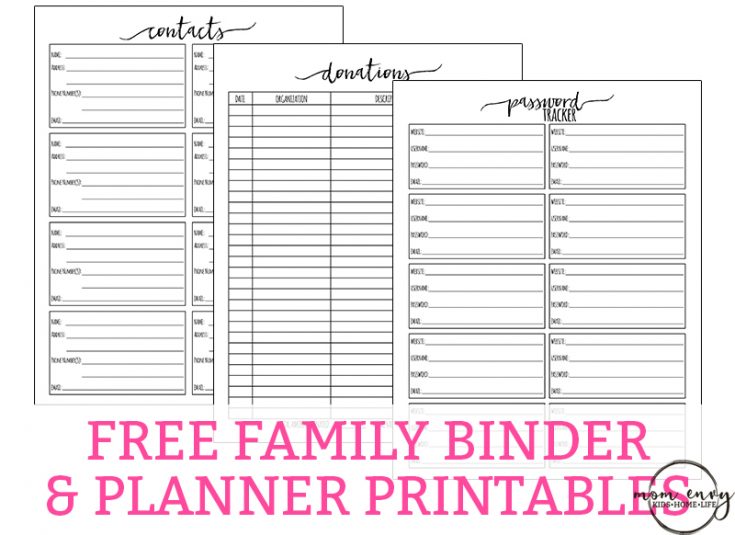 Free Planner Printables - Over 200 free Printables (Stickers ...