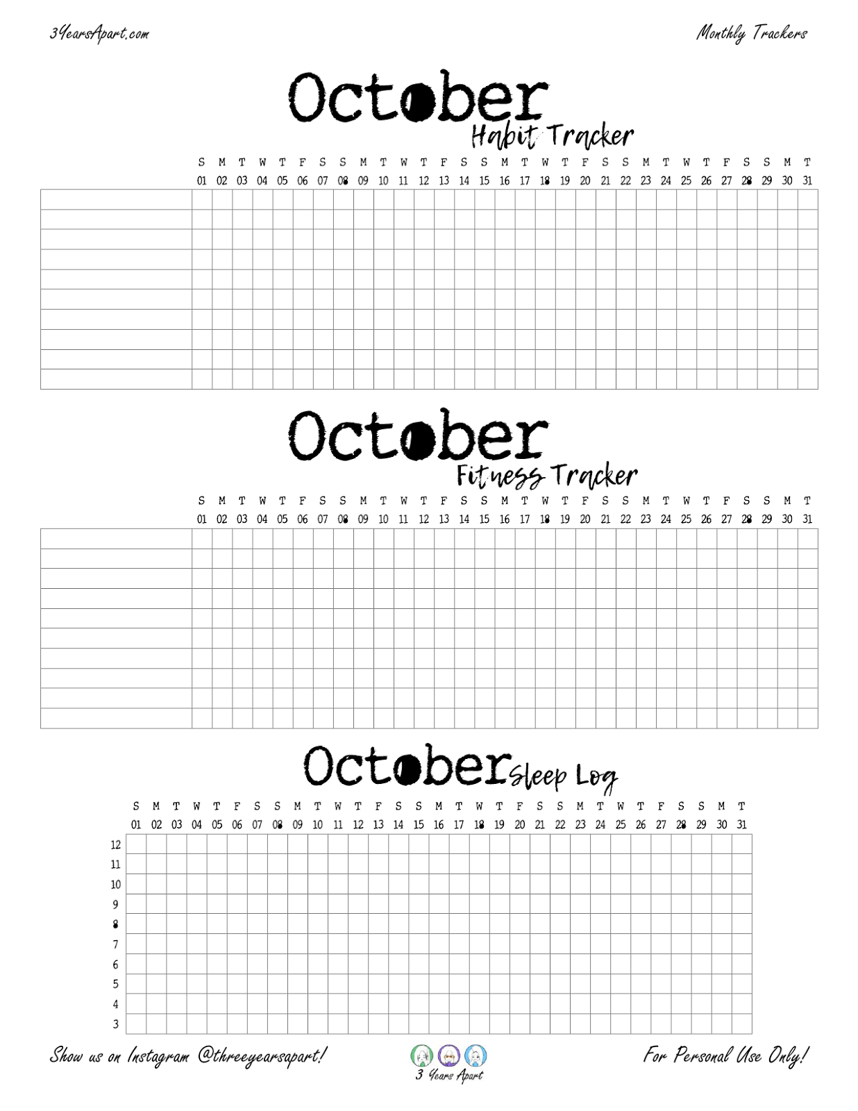 Game of Thrones (GOT) October 2017 Monthly View Kit Printable ...
