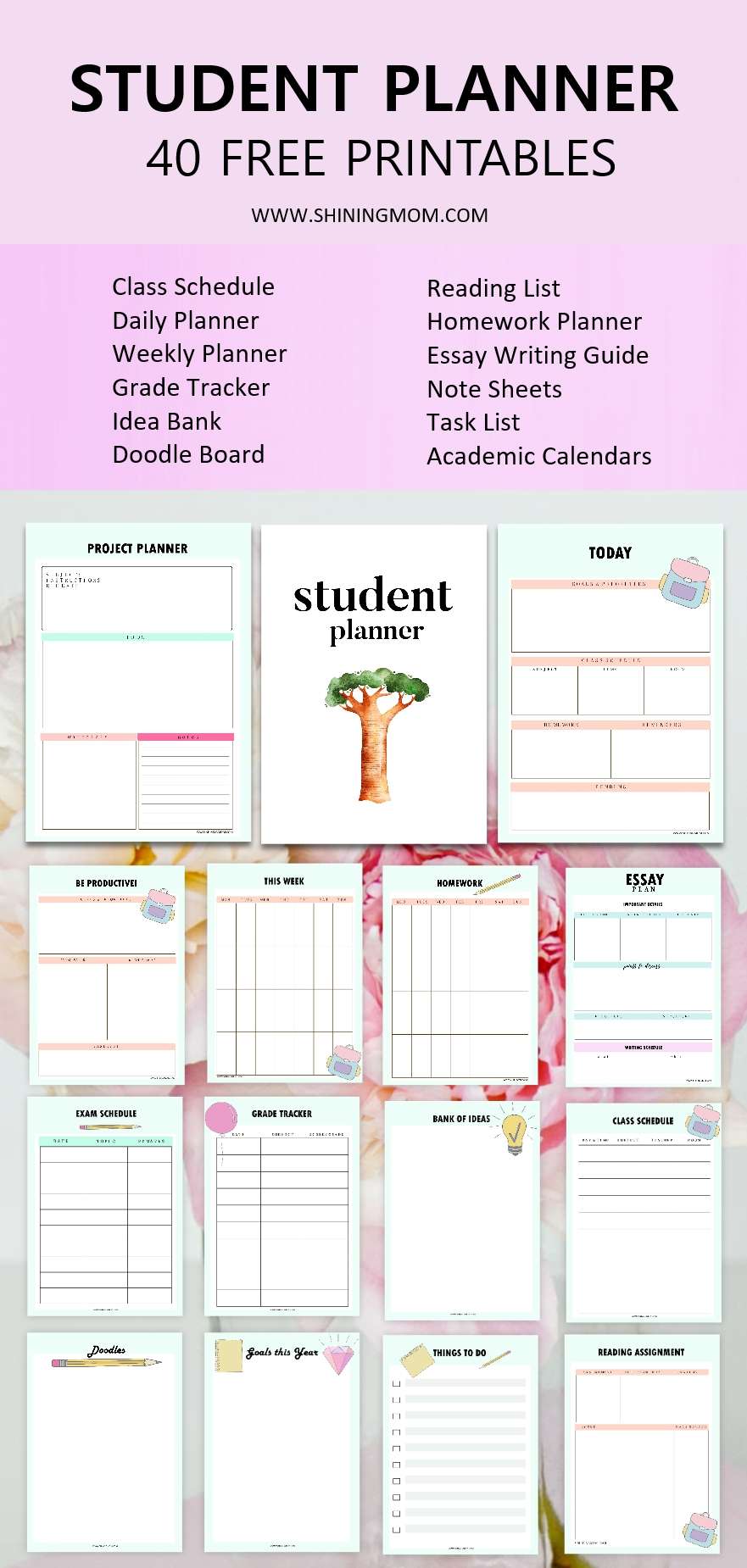 Free Printable Planner For Students Download Free Printable Planner 