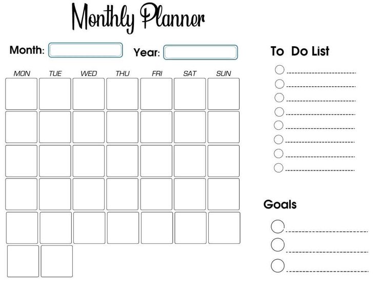 printable planner forms
