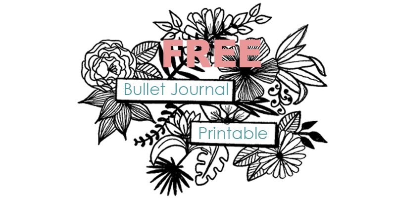 Free Bullet Journal Printable: Floral Headers &  Circular Calendar ...
