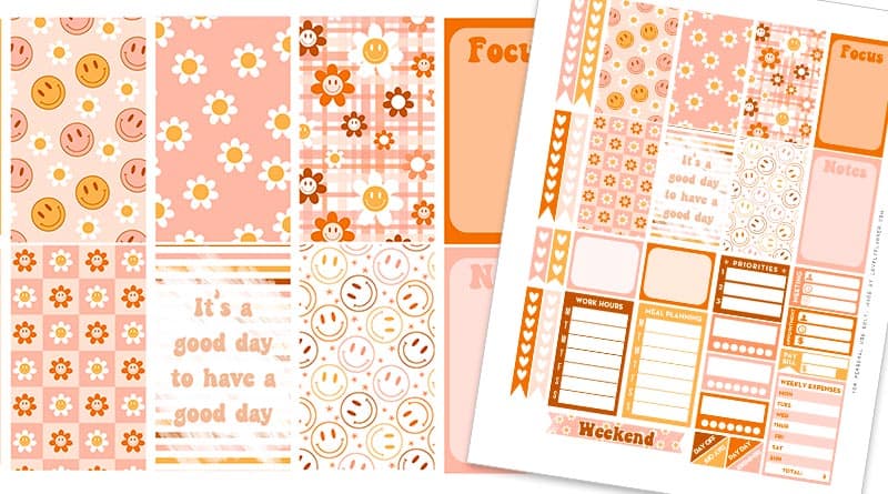 Premium Vector | DAILY PLANNER Stickers Printable Page Template ...
