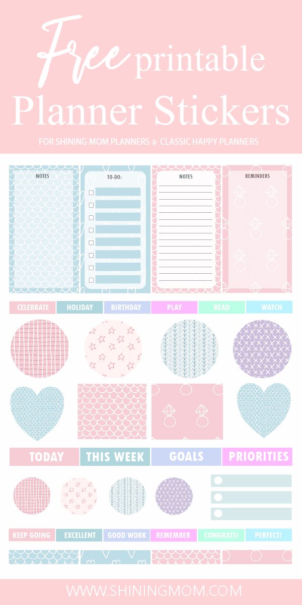 Free Printable Spring &  Happy Planner Stickers - Fab Frugal Mama