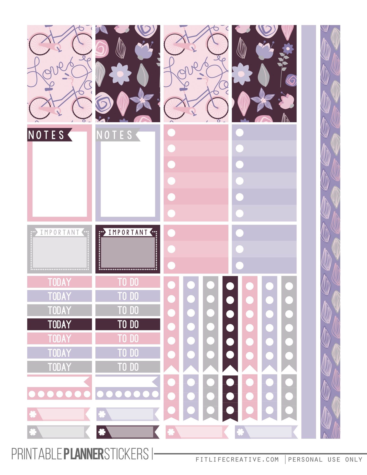 printable planner icons