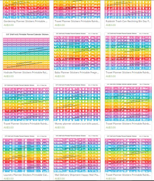 The Ultimate List for Beautiful Free Printable Planner Stickers ...