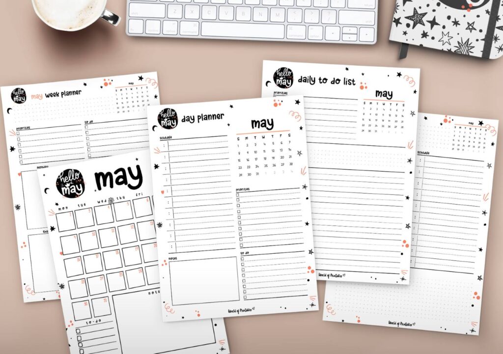 Free Printable May 2024 Planners - World of Printables