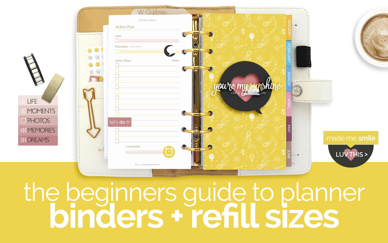 The Beginners Guide to Planner Binders and Refill Sizes ...